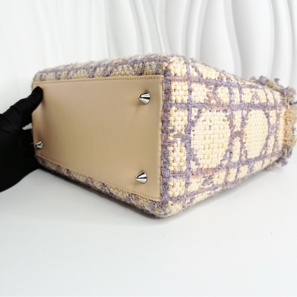 Lady Dior Limited  Purple Tweed 2WAY Hand Bag - Picture 5 of 7